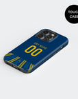 Phone case with the Rosario Central 2026 Third football shirt design by RIPA Football