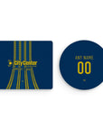 Mouse pad with the Rosario Central 2026 Third football shirt design by RIPA Football