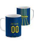 Mug with the Rosario Central 2026 Third football shirt design by RIPA Football