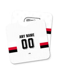 Coaster with the Sampdoria 2026-27 Away football shirt design by RIPA Football