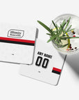 Coaster with the Sampdoria 2026-27 Away football shirt design by RIPA Football