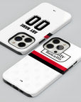 Phone case with the Sampdoria 2026-27 Away football shirt design by RIPA Football