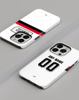 Phone case with the Sampdoria 2026-27 Away football shirt design by RIPA Football