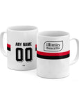 Mug with the Sampdoria 2026-27 Away football shirt design by RIPA Football
