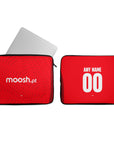 Laptop sleeve with the Braga 2024-25 Home football shirt design by RIPA Football