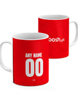Mug with the Braga 2024-25 Home football shirt design by RIPA Football