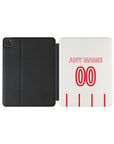 iPad case with the Freiburg 2026-27 Away football shirt design by RIPA Football