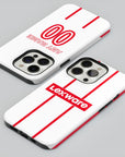 Phone case with the Freiburg 2026-27 Away football shirt design by RIPA Football