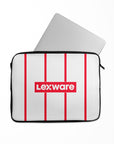Laptop sleeve with the Freiburg 2026-27 Away football shirt design by RIPA Football