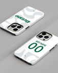 Phone case with the Sporting 2025-26 Fourth football shirt design by RIPA Football