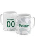 Mug with the Sporting 2025-26 Fourth football shirt design by RIPA Football