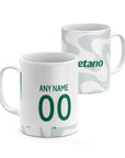 Mug with the Sporting 2025-26 Fourth football shirt design by RIPA Football