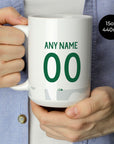 Mug with the Sporting 2025-26 Fourth football shirt design by RIPA Football