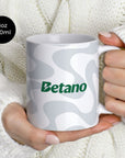Mug with the Sporting 2025-26 Fourth football shirt design by RIPA Football