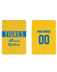 iPad case with the Tigres 2022-23 Home football shirt design by RIPA Football