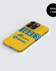 Phone case with the Tigres 2022-23 Home football shirt design by RIPA Football