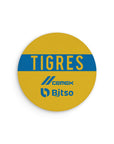 Mouse pad with the Tigres 2022-23 Home football shirt design by RIPA Football