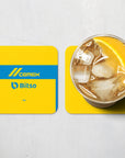 Coaster with the Tigres 2023-24 Home football shirt design by RIPA Football