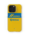 Phone case with the Tigres 2023-24 Home football shirt design by RIPA Football