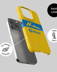 Phone case with the Tigres 2023-24 Home football shirt design by RIPA Football