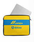Laptop sleeve with the Tigres 2023-24 Home football shirt design by RIPA Football