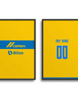 Print with the Tigres 2023-24 Home football shirt design by RIPA Football