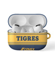 AirPods case with the Tigres 2026-27 Away football shirt design by RIPA Football