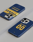 Phone case with the Tigres 2026-27 Away football shirt design by RIPA Football
