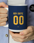 Mug with the Tigres 2026-27 Away football shirt design by RIPA Football