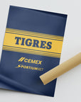 Print with the Tigres 2026-27 Away football shirt design by RIPA Football