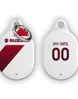 AirTag holder with the Torino 2026-27 Away football shirt design by RIPA Football