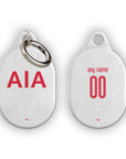 AirTag holder with the Tottenham Hotspur 2024-25 Home football shirt design by RIPA Football