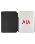 iPad case with the Tottenham Hotspur 2024-25 Home football shirt design by RIPA Football