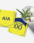 Coaster with the Tottenham Hotspur 2025-26 Third football shirt design by RIPA Football