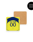 Coaster with the Tottenham Hotspur 2025-26 Third football shirt design by RIPA Football