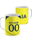 Mug with the Tottenham Hotspur 2025-26 Third football shirt design by RIPA Football
