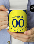 Mug with the Tottenham Hotspur 2025-26 Third football shirt design by RIPA Football