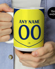 Mug with the Tottenham Hotspur 2025-26 Third football shirt design by RIPA Football