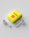 AirPods case with the Union Berlin 2024-25 Alternate football shirt design by RIPA Football
