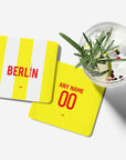 Coaster with the Union Berlin 2024-25 Alternate football shirt design by RIPA Football