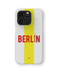 Phone case with the Union Berlin 2024-25 Alternate football shirt design by RIPA Football