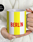 Mug with the Union Berlin 2024-25 Alternate football shirt design by RIPA Football