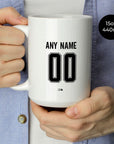 Mug with the Vasco da Gama 2026 Away football shirt design by RIPA Football