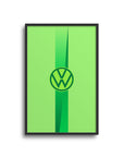 Print with the Wolfsburg 2024-25 Home football shirt design by RIPA Football