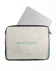 Laptop sleeve with the Werder Bremen 2024-25 Away football shirt design by RIPA Football