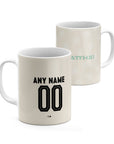 Mug with the Werder Bremen 2024-25 Away football shirt design by RIPA Football