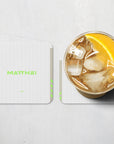 Coaster with the Werder Bremen 2025-26 Third football shirt design by RIPA Football