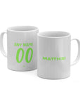 Mug with the Werder Bremen 2025-26 Third football shirt design by RIPA Football