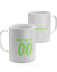 Mug with the Werder Bremen 2025-26 Third football shirt design by RIPA Football