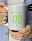 Mug with the Werder Bremen 2025-26 Third football shirt design by RIPA Football